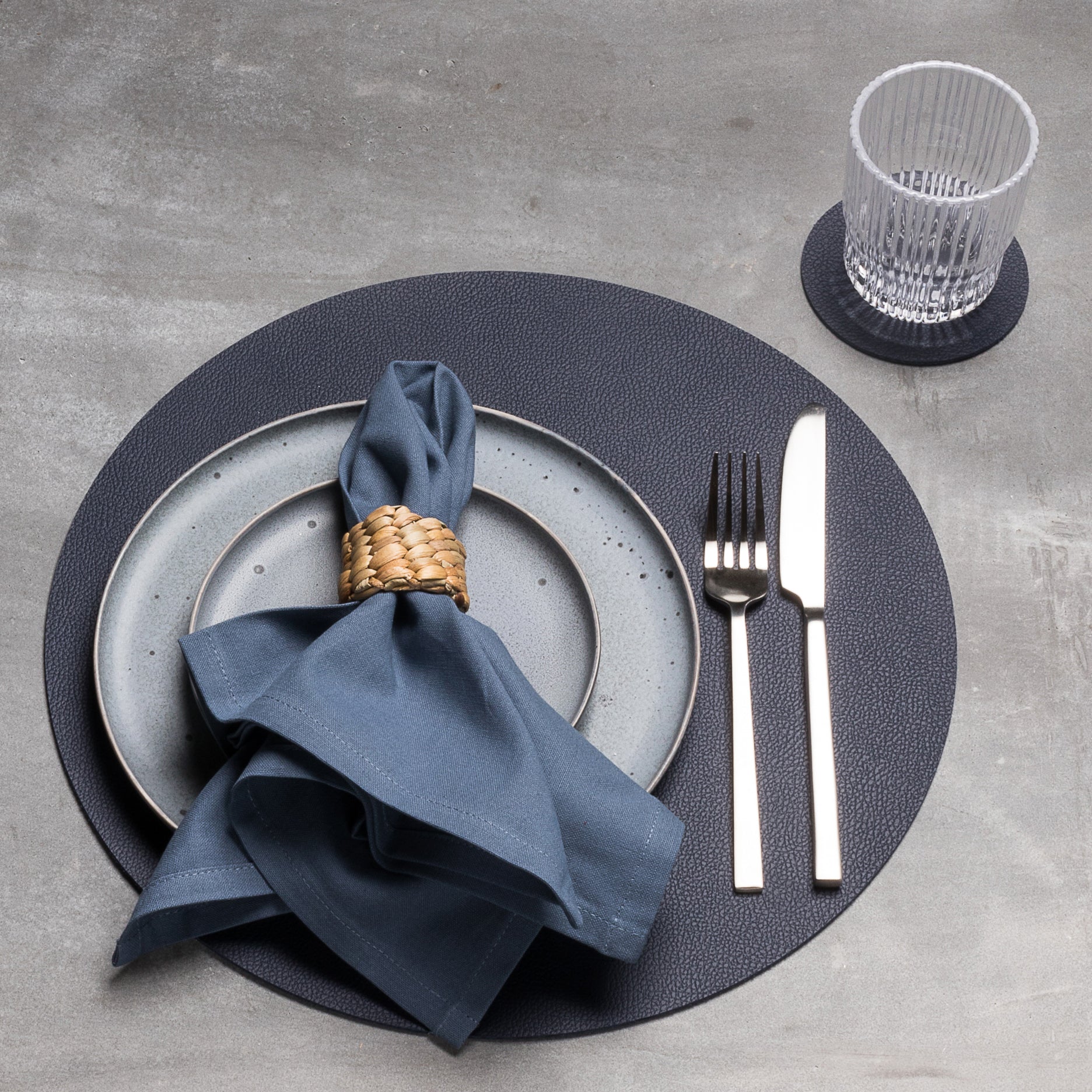 Vendbar coasters Ø10 cm 4 stk.